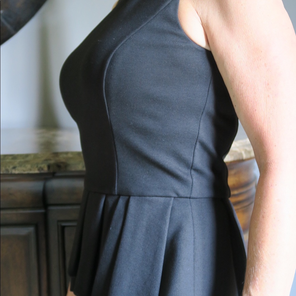 Dark Grey Beaded Neckline Top - Picture 4 of 5